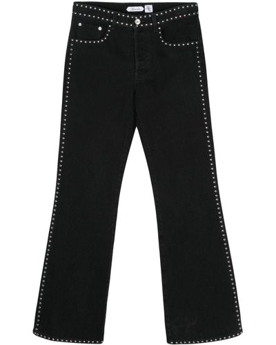 Lanvin X Future Stud-embellished Straight-leg Jeans - Black