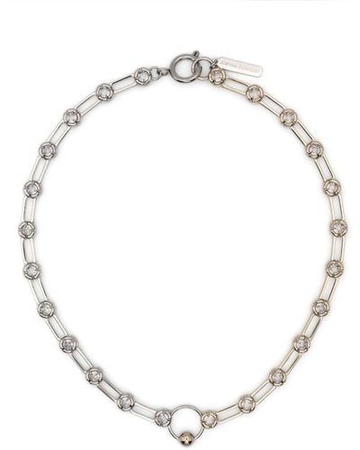 Justine Clenquet Alva Crystal-embellished Necklace - Metallic