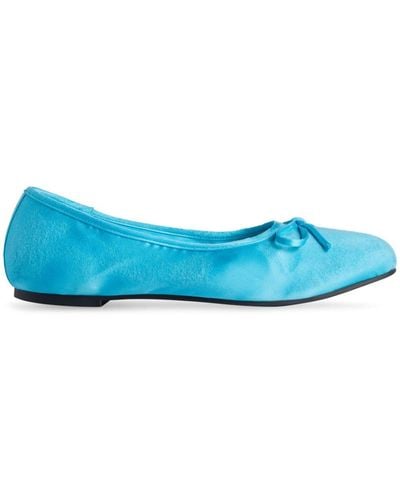 Balenciaga Leopold Ballerina Shoes - Blue
