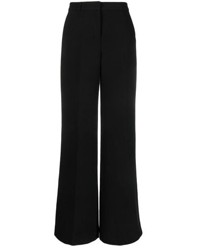 L'Agence High-waisted Wide-leg Trousers - Black