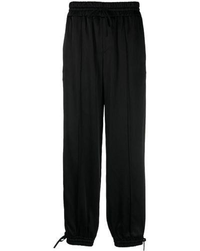 Jil Sander Tapered-Hose mit Kordelzug - Schwarz