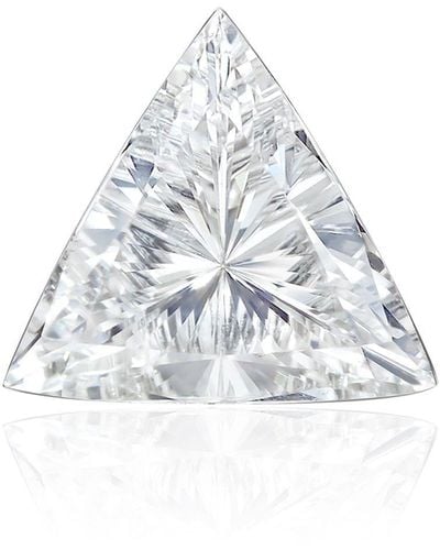 Maria Tash 18kt White Gold Triangle Diamond Stud Earring - Metallic