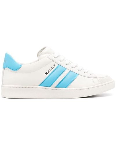 Bally Tyger Leather Sneakers - Blue
