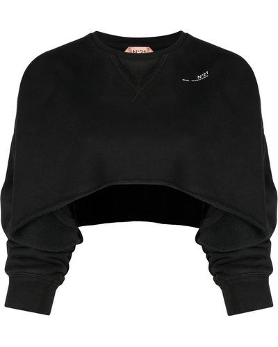 N°21 Sweater Met Logoprint - Zwart