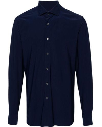Corneliani スプレッドカラーシャツ - ブルー