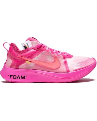 NIKE X OFF-WHITE 'Zoom Fly' Sneakers - Pink