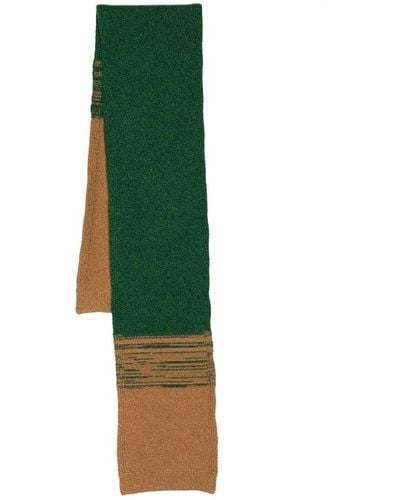 Pringle of Scotland Two-tone Knitted Scarf - Green