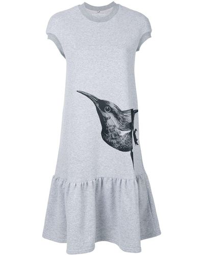 Ioana Ciolacu Robe-t-shirt imprimée - Gris