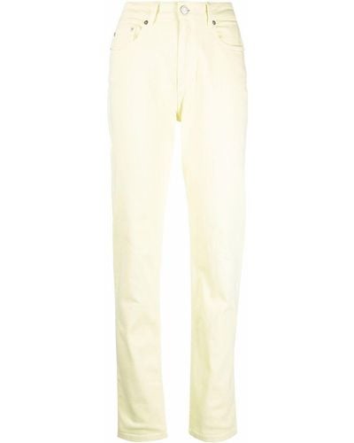 Coperni Pastel Yellow Straight-leg Jeans - Multicolour