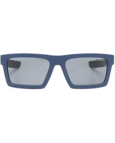 Prada Linea Rossa Square-frame Sunglasses - Blue