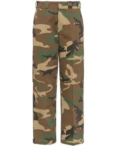 R13 Slouch Pants In Camo - Green