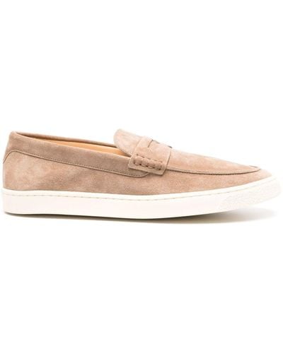 Brunello Cucinelli Suede Penny Loafers - Pink