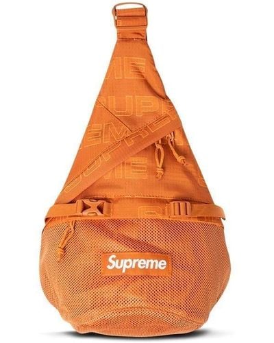 Supreme Bolso Sling con logo estampado - Naranja