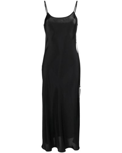 Low Classic Slip dress con abertura lateral - Negro