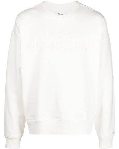 032c Tonal Logo-print Sweatshirt - White