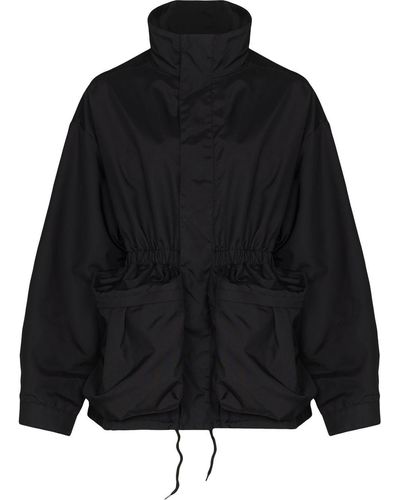 Wardrobe NYC Drawstring-waist Parka Coat - Black
