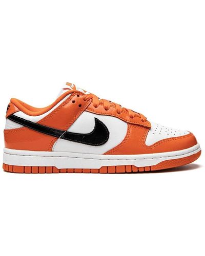 Nike Dunk Low "orange/black Patent Leather" Sneakers - Red