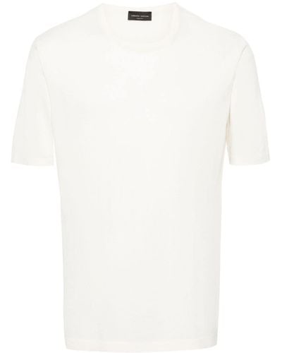 Roberto Collina ニット Tシャツ - ホワイト
