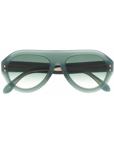 Isabel Marant Klassische Pilotenbrille - Grün