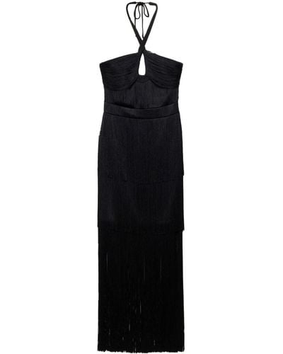 Jonathan Simkhai Baldwin Fringed Maxi Dress - Black
