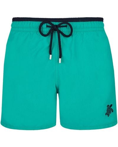 Vilebrequin Logo-embroidered Swim Shorts - Green