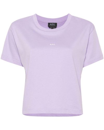 A.P.C. Jen T-Shirt aus Baumwolle - Lila