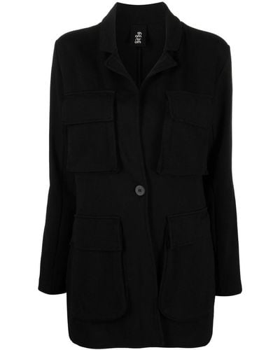Thom Krom Single-breasted Cotton Jersey Blazer - Black