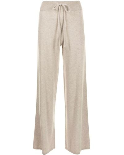 Lisa Yang Drawstring Wide-leg Cashmere Pants - Natural