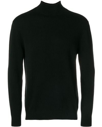 N.Peal Cashmere Turtleneck Fine-knit Sweater - Black