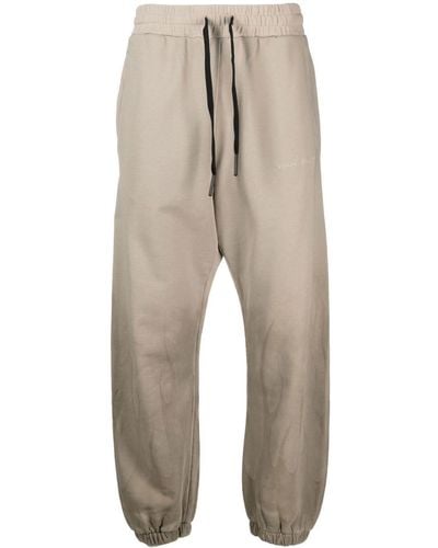 Vision Of Super London Fog Flame-print Track Trousers - Natural