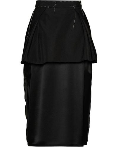 Maison Margiela レイヤード スカート - ブラック