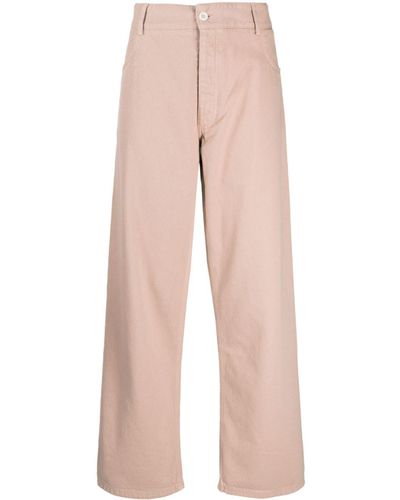 Baserange Gerade High-Rise-Jeans - Pink