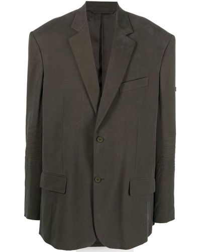 Balenciaga バレンシアガ オーバーサイズ シングルジャケット - グリーン