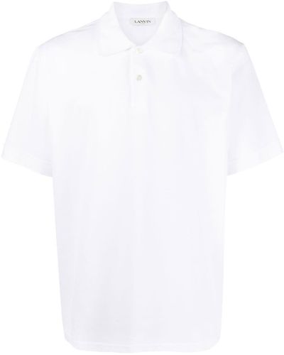 Lanvin Polo à patte de boutonnage - Blanc