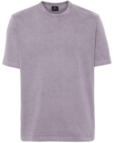 PS by Paul Smith T-Shirt mit Logo-Patch - Lila