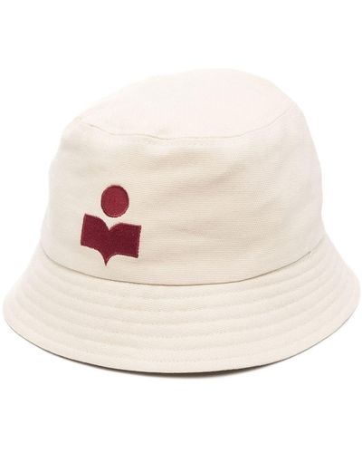 Isabel Marant Sombrero de pescador con logo bordado - Neutro