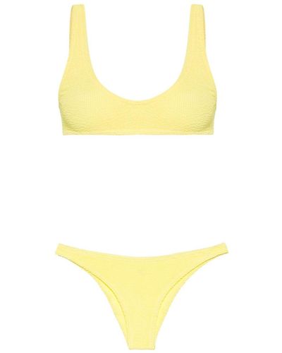 Mc2 Saint Barth Naomi Crinkled Bikini - Yellow