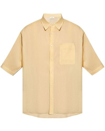 Lemaire Double-pocket Cotton Shirt - Natural