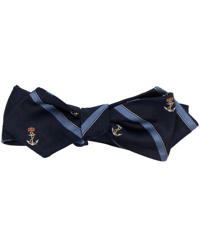 Polo Ralph Lauren Nautical-print Bow Tie - Blue