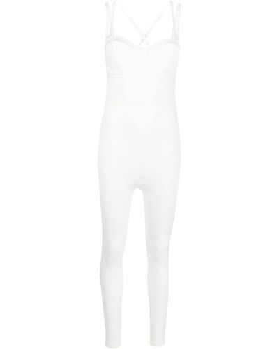 adidas X Ivy Park Jumpsuit mit Logo - Weiß