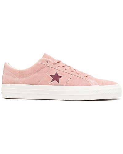Converse One Star Pro OX Sneakers aus Wildleder - Pink