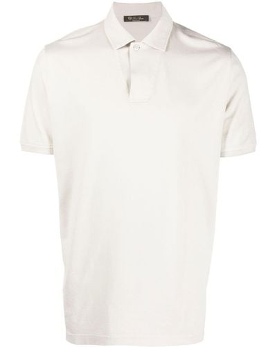 Loro Piana Short-sleeve Polo Shirt - White