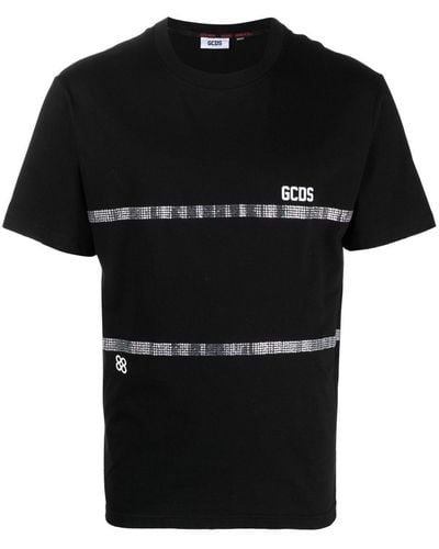 Gcds ビジュートリム Tシャツ - ブラック