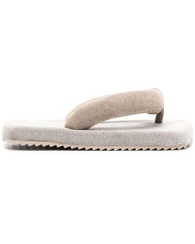 Yume Yume Two-tone Thong-strap Sandals - Grey