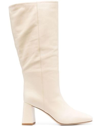 Dear Frances 85mm Slip-on Leather Boots - White