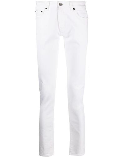 PT Torino Jean slim à coupe cinq poches - Blanc