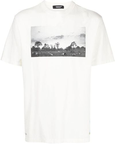 Undercover T-Shirt mit Foto-Print - Weiß