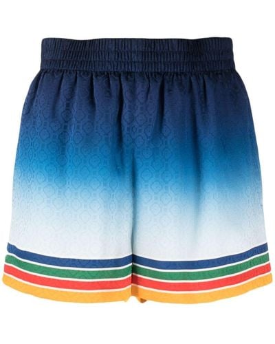 Casablancabrand Zijden Shorts - Blauw
