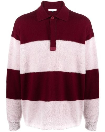 Eytys Stripe-pattern Merino-blend Sweater - Red