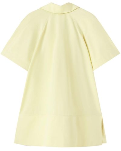 Jil Sander Chelsea-collar Reversible Minidress - Yellow